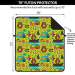 Animal Camping Pattern Print Futon Protector