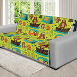 Animal Camping Pattern Print Futon Protector