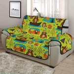 Animal Camping Pattern Print Half Sofa Protector