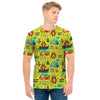 Animal Camping Pattern Print Men's T-Shirt