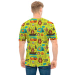 Animal Camping Pattern Print Men's T-Shirt