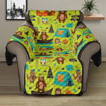 Animal Camping Pattern Print Recliner Protector