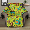 Animal Camping Pattern Print Recliner Protector