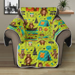 Animal Camping Pattern Print Recliner Protector