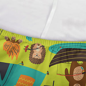 Animal Camping Pattern Print Sofa Cover