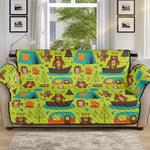 Animal Camping Pattern Print Sofa Protector