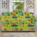 Animal Camping Pattern Print Sofa Protector