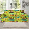 Animal Camping Pattern Print Sofa Slipcover