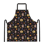 Animal Wizard Pattern Print Apron