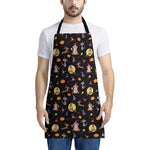 Animal Wizard Pattern Print Apron