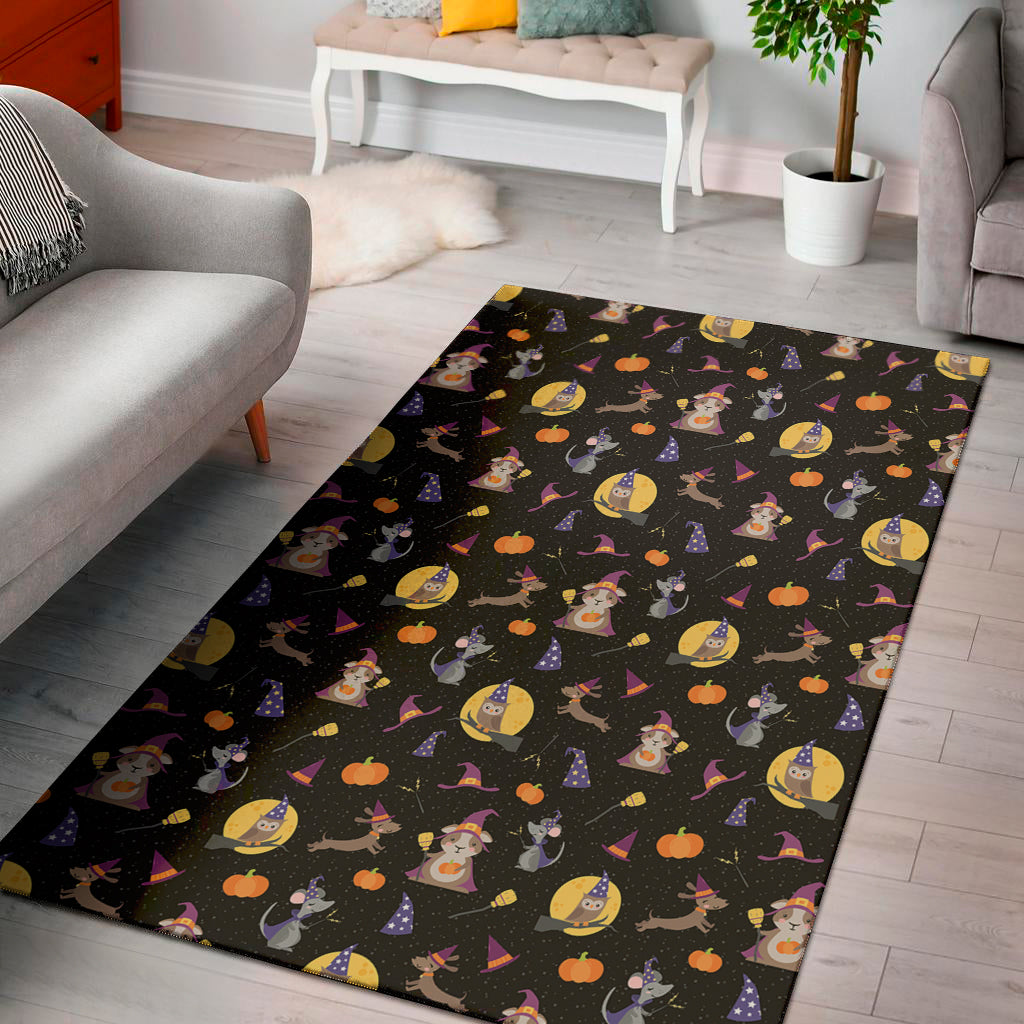 Animal Wizard Pattern Print Area Rug