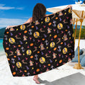 Animal Wizard Pattern Print Beach Sarong Wrap