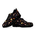 Animal Wizard Pattern Print Black Sneakers