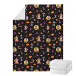 Animal Wizard Pattern Print Blanket