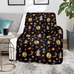 Animal Wizard Pattern Print Blanket