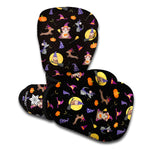 Animal Wizard Pattern Print Boxing Gloves