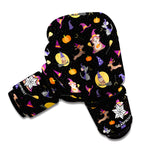 Animal Wizard Pattern Print Boxing Gloves