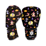 Animal Wizard Pattern Print Boxing Gloves