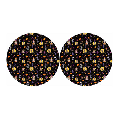 Animal Wizard Pattern Print Car Coasters