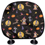 Animal Wizard Pattern Print Car Headrest Covers