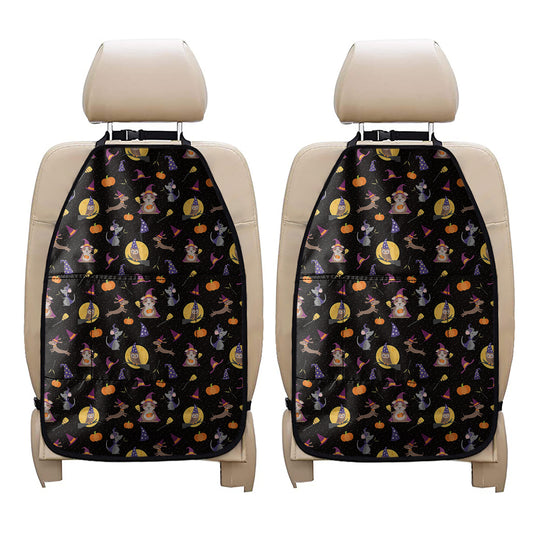 Animal Wizard Pattern Print Car Seat Organizers
