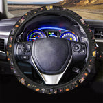 Animal Wizard Pattern Print Car Steering Wheel Cover