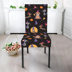 Animal Wizard Pattern Print Dining Chair Slipcover