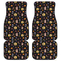 Animal Wizard Pattern Print Front and Back Car Floor Mats