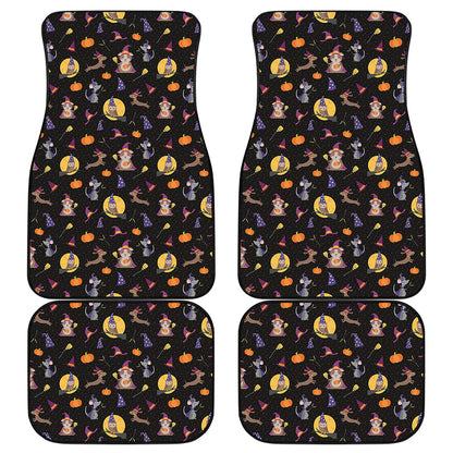 Animal Wizard Pattern Print Front and Back Car Floor Mats