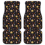 Animal Wizard Pattern Print Front and Back Car Floor Mats