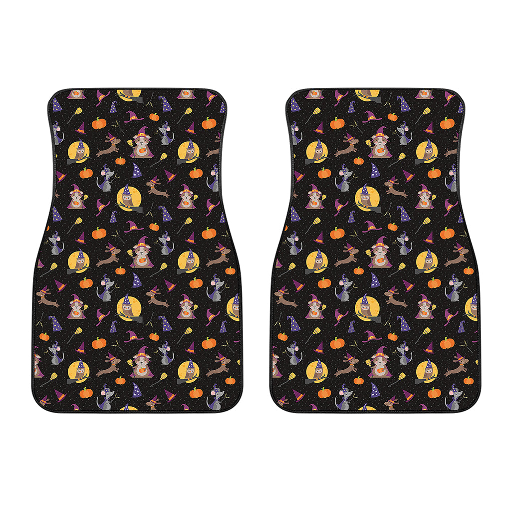 Animal Wizard Pattern Print Front Car Floor Mats