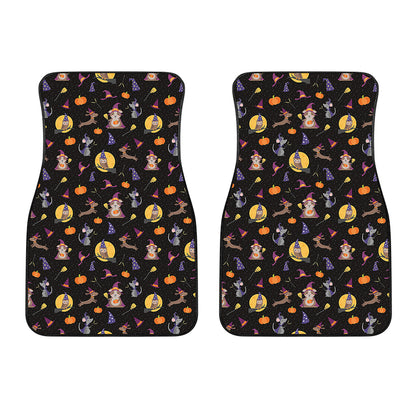 Animal Wizard Pattern Print Front Car Floor Mats