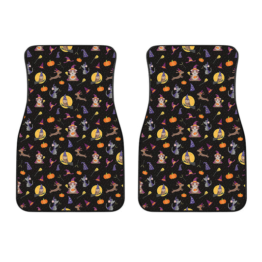 Animal Wizard Pattern Print Front Car Floor Mats