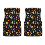 Animal Wizard Pattern Print Front Car Floor Mats