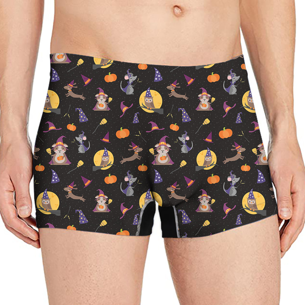 Animal Wizard Pattern Print Men's Boxer Briefs