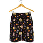 Animal Wizard Pattern Print Men's Shorts