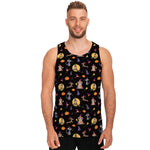 Animal Wizard Pattern Print Men's Tank Top