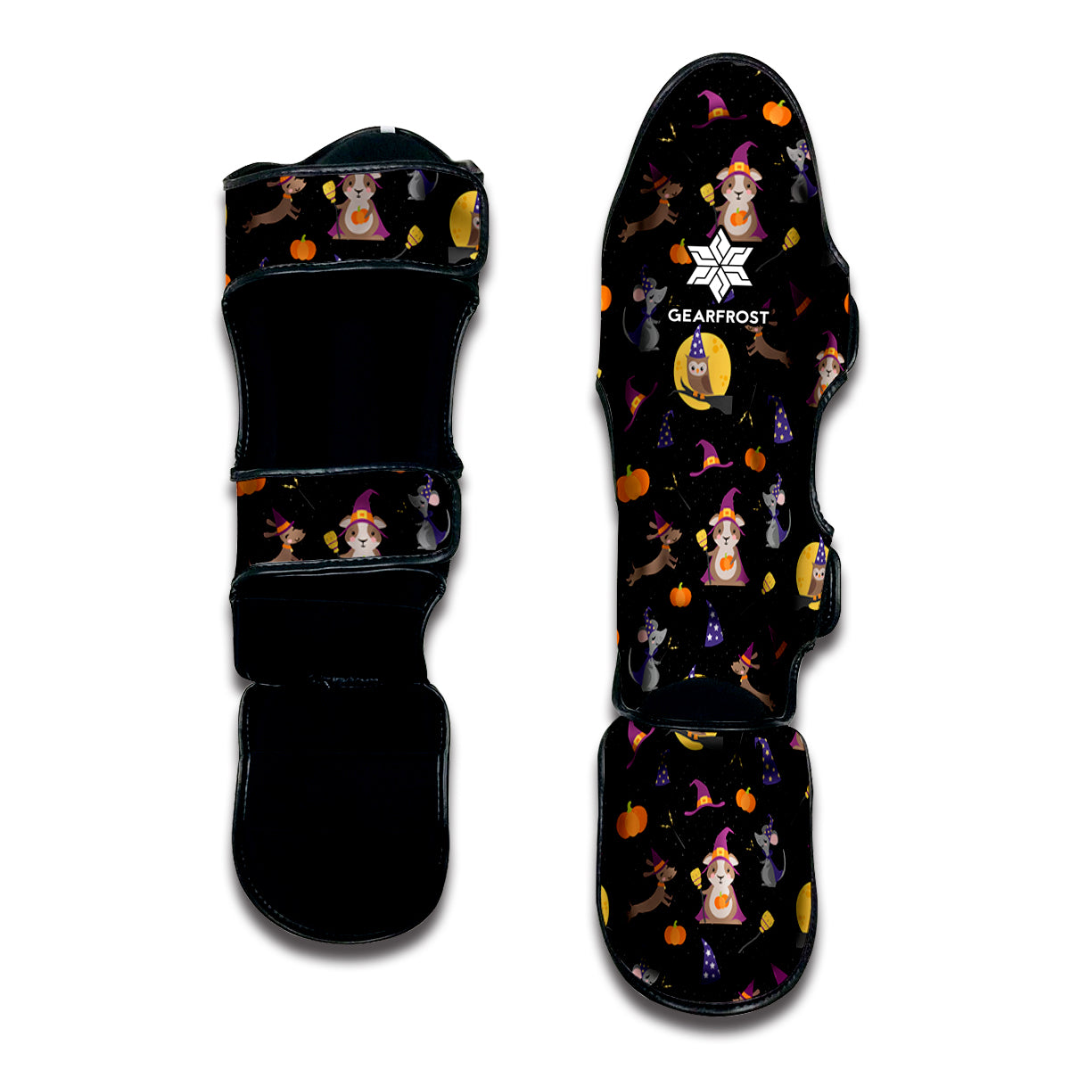 Animal Wizard Pattern Print Muay Thai Shin Guard
