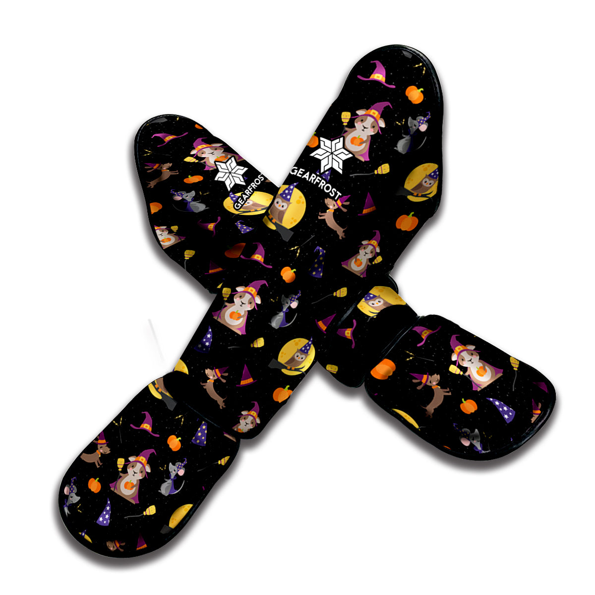 Animal Wizard Pattern Print Muay Thai Shin Guard