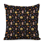Animal Wizard Pattern Print Pillow Cover