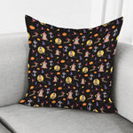 Animal Wizard Pattern Print Pillow Cover