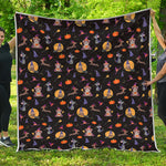 Animal Wizard Pattern Print Quilt