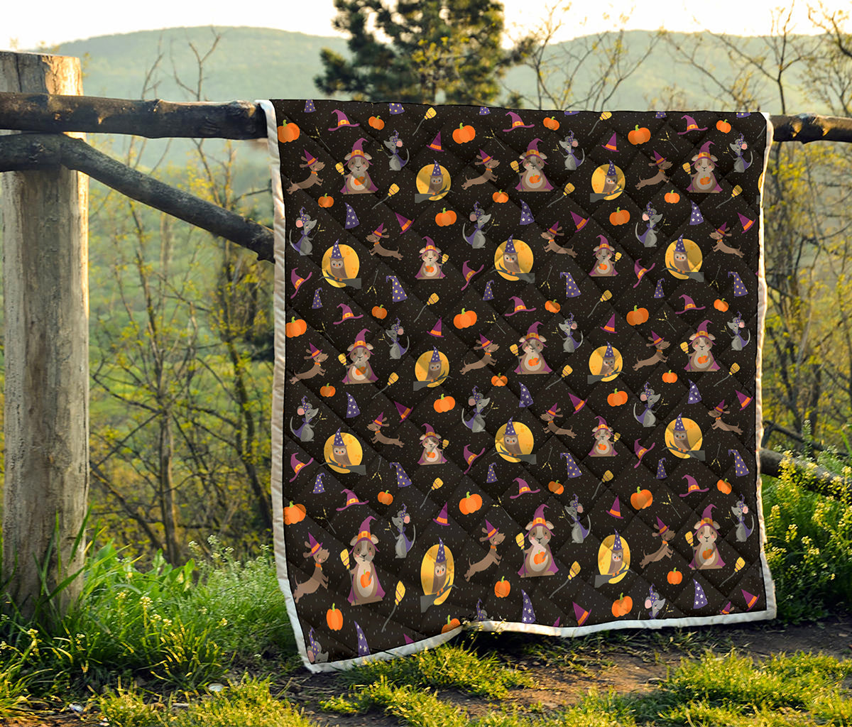 Animal Wizard Pattern Print Quilt