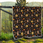 Animal Wizard Pattern Print Quilt