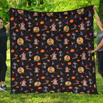 Animal Wizard Pattern Print Quilt