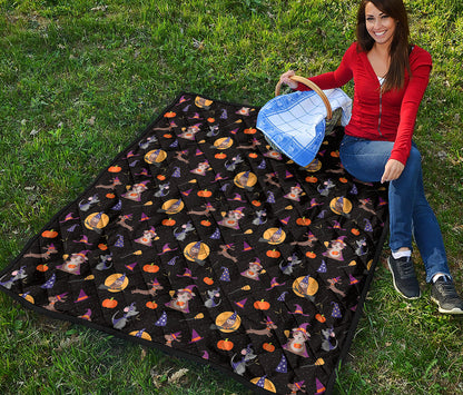 Animal Wizard Pattern Print Quilt
