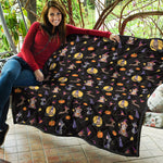 Animal Wizard Pattern Print Quilt