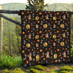 Animal Wizard Pattern Print Quilt