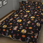 Animal Wizard Pattern Print Quilt Bed Set