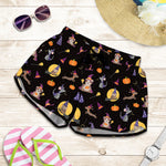 Animal Wizard Pattern Print Women's Shorts